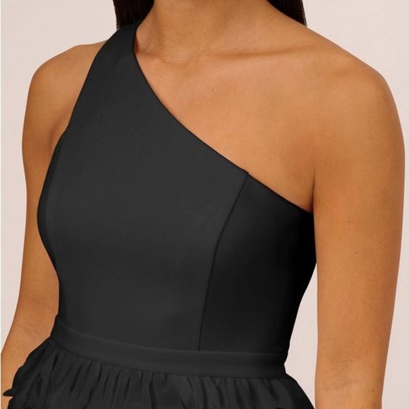 Aidan Mattox Chiffon Feather Cocktail Dress size 6 Worn once ! - Picture 5 of 7